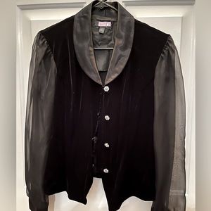 Velvet Black Pant Suit